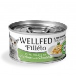 Wellfed Filleto Chicken & Cheddar 70gr Super Premium Τροφές